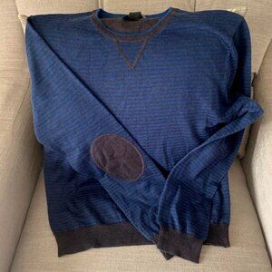 THE MEN'S STORE BLOOMINGDALE'S 100% MERINO EXTRA FINE WOOL SWEATER, LARGE NWT